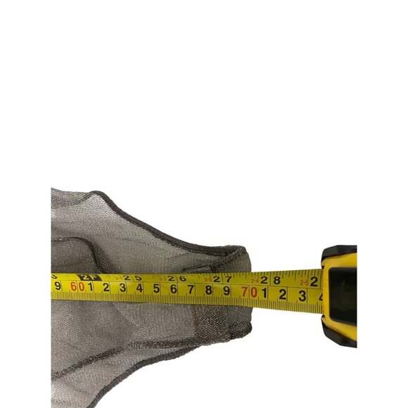 Zara Women Bodysuit Small S Gray Beaded Floral Embellished sheer 7521/200 NWOT - Picture 11 of 12